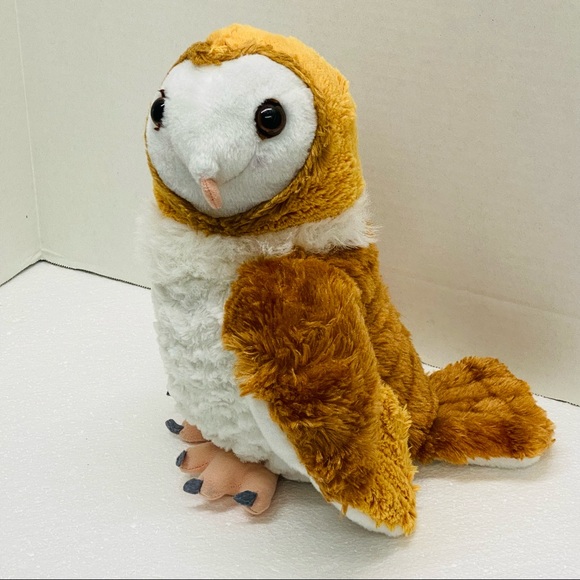Wild Republic Barn Owl Plush Stuffed Animal Wildlife Toy Brown White Realistic - Picture 2 of 10